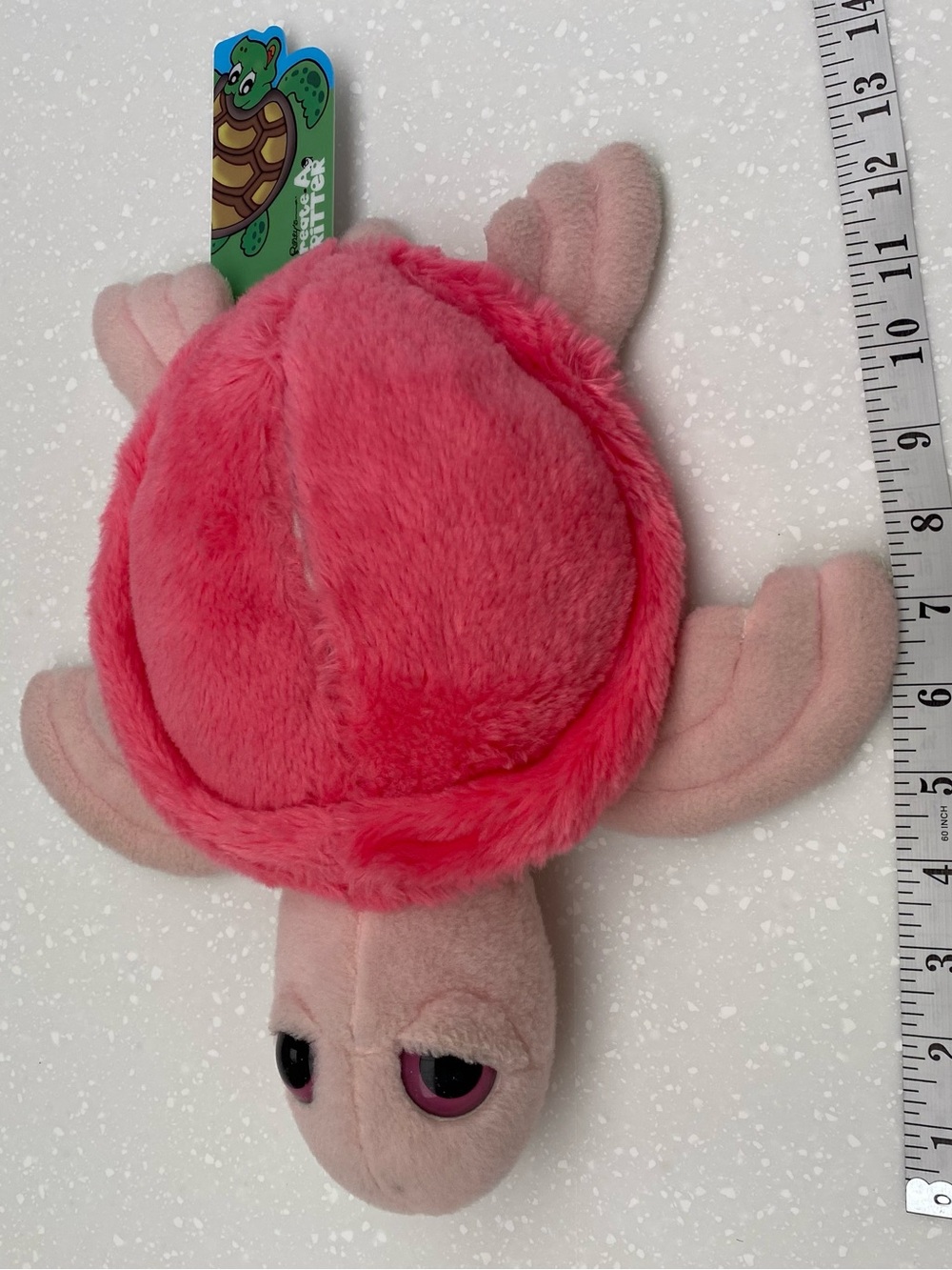 Ripley’s Aquarium- 11  inch Pink Plush Turtle Stuffed Animal